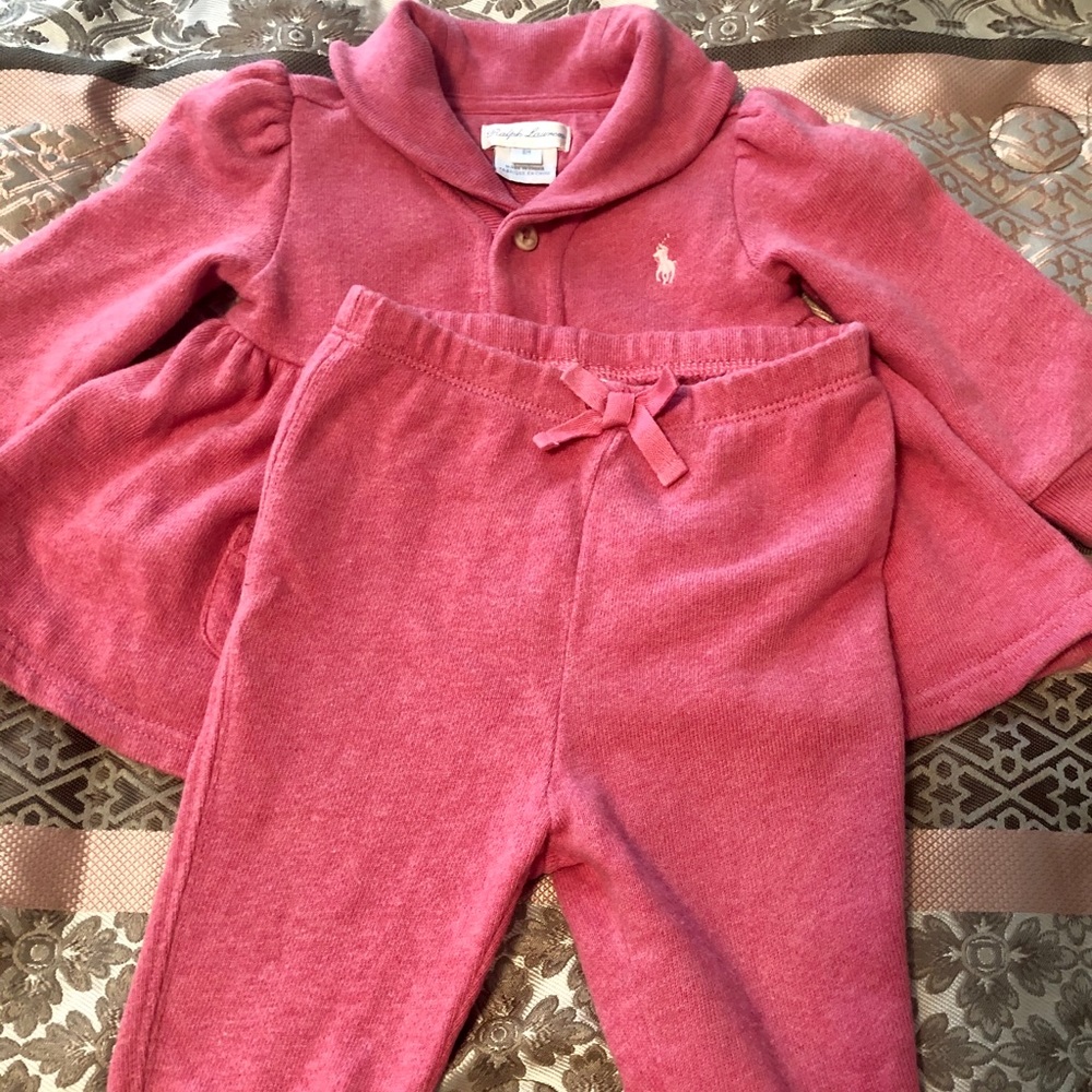 Infant Girl Polo Pink outfit